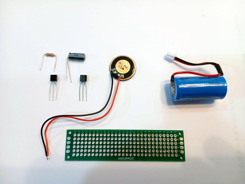 電子オルゴールの電子工作に必要な部品