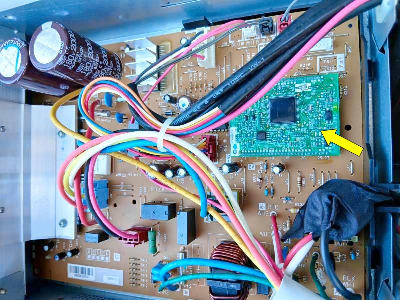 日立エアコン室外機
RAC-L28HE6の制御基板