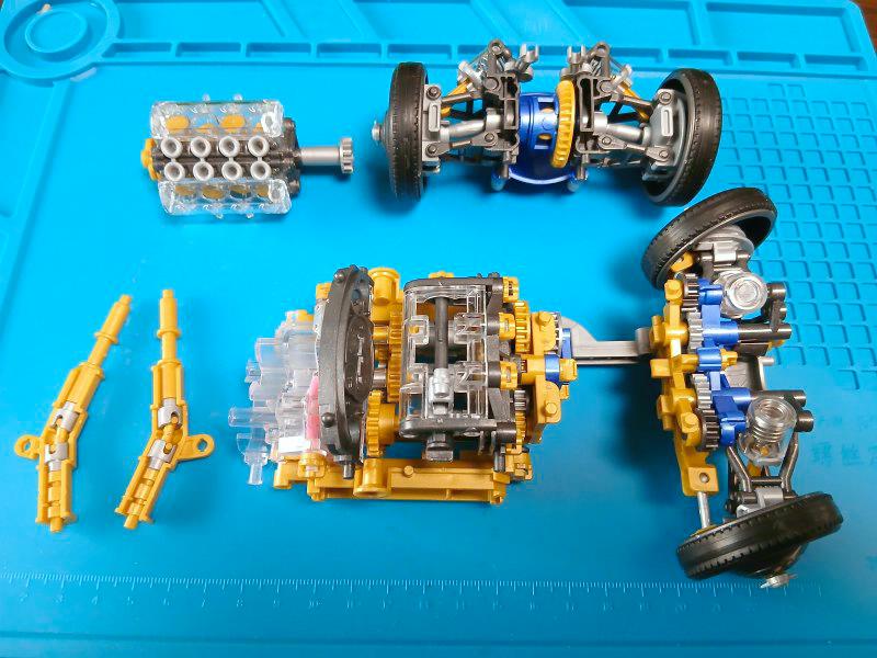 シャーシ全体を構成する各モジュール