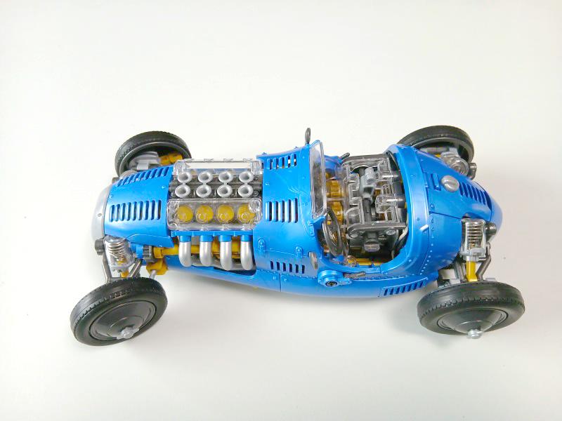 完成したレトロフォーミュラ
上から見た姿